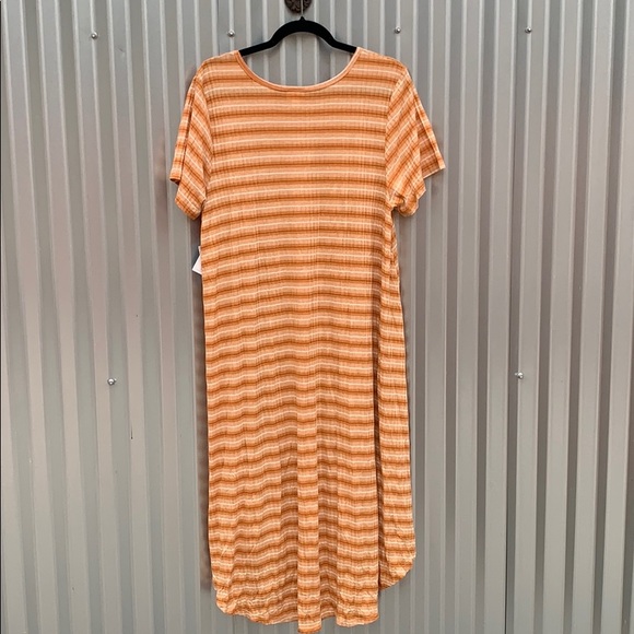 NWT Lularoe Carly Striped T-Shirt Dress 3XL - Picture 8 of 9